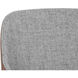 Mccoy November Grey / Cinnamon Brown Swivel Dining Chair, Swivel